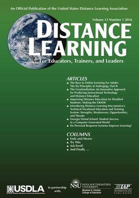 Distance Learning Volume 13 paperback english 