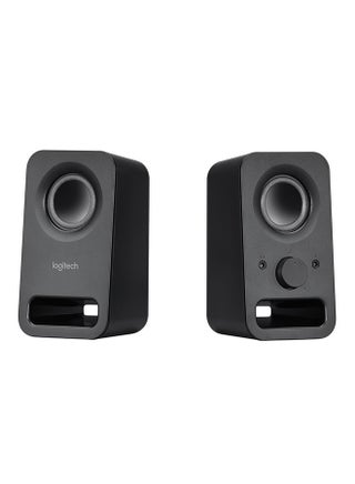 Z150 Compact Multimedia Stereo Speakers, 3.5mm Audio Input, Integrated Controls, Headphone Jack, Computer/Smartphone/Tablet/Music Player Midnight Black - v1594727192/N11411460A_1