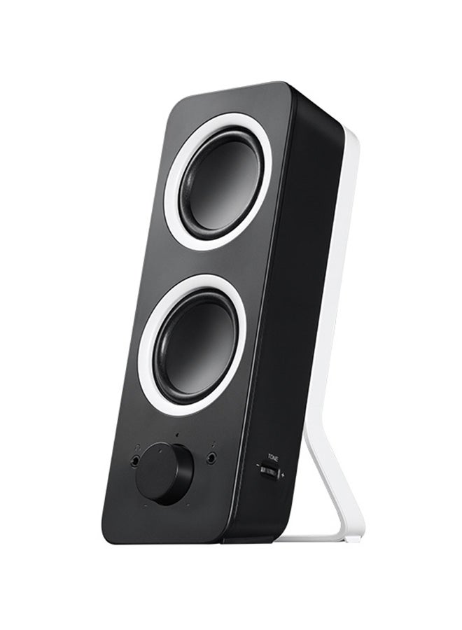 Logitech - Z200 PC Speakers, Stereo Sound, 10 Watts Peak Power, 2 x 3.5mm Inputs, Headphone Jack, Adjustable Bass, Volume Controls,PC/TV/Smartphone/Tablet Midnight Black - Image 1