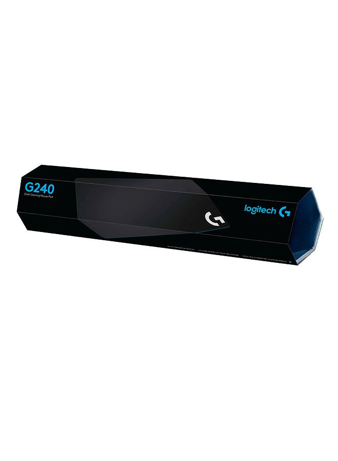 لوجيتيك - لوحة ماوس ألعاب من القماش Logitech G 240، مقاس 340 × 280 مم، سمك 1 مم، احتكاك سطحي معتدل، نسيج متناسق، قاعدة مطاطية مستقرة ومريحة - Image 1
