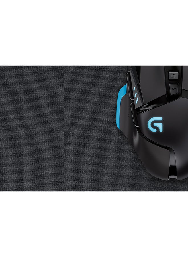 Logitech - G640 Large Cloth Gaming Mouse Pad, Large Size, 400 X 460 Mm, For More Space And Mouse Movement. Rubber Base Stays In Place For Intense Gaming. Surface Texture Is Optimized For Logitech G Mice And Peak Gaming Performance | 943-000799 Black - Image 1