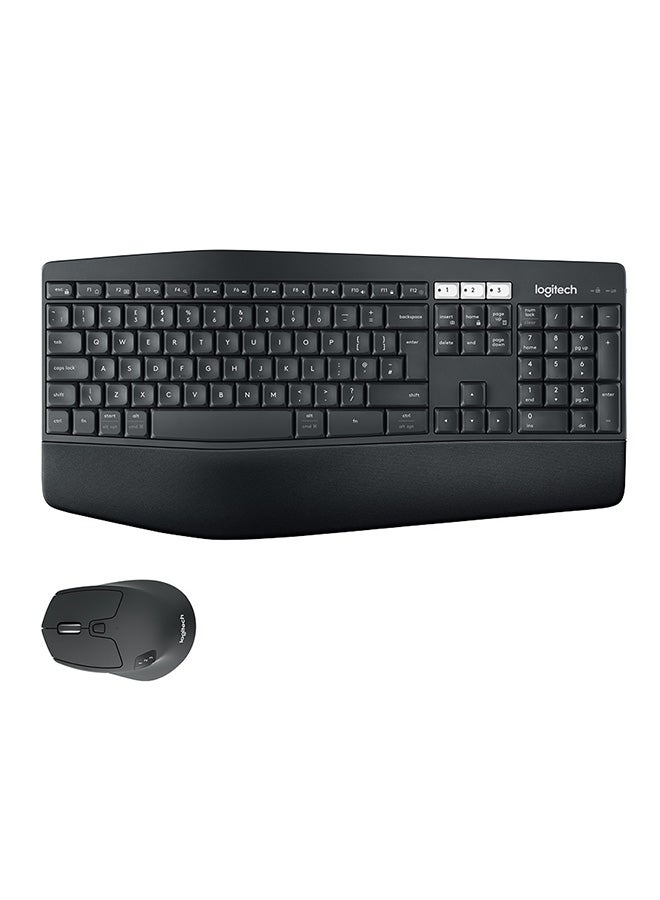 Logitech - MK850 Multi-Device Wireless Keyboard and Mouse Combo, 2.4GHz Wireless and Bluetooth, Curved Keyframe & Wireless Mouse, 12 Programmable Keys, 3-Year Battery Life, PC/Mac Black - Image 1