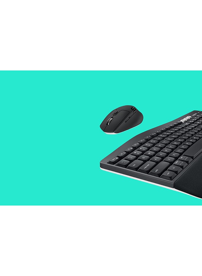 Logitech - MK850 Multi-Device Wireless Keyboard and Mouse Combo, 2.4GHz Wireless and Bluetooth, Curved Keyframe & Wireless Mouse, 12 Programmable Keys, 3-Year Battery Life, PC/Mac Black - Image 1