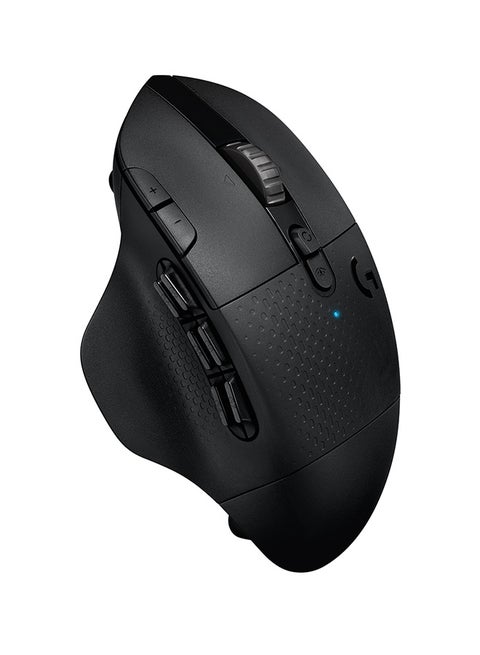 G604 Lightspeed Wireless Gaming Mouse With 15 programmable controls, 240 hour battery life, dual wireless connectivity modes, hyper-fast scroll wheel, And high-Performance Hero 25K sensor