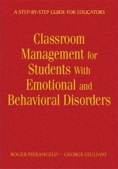 Classroom Management For Students With Emotional And Behavioral Disorders hardcover english 