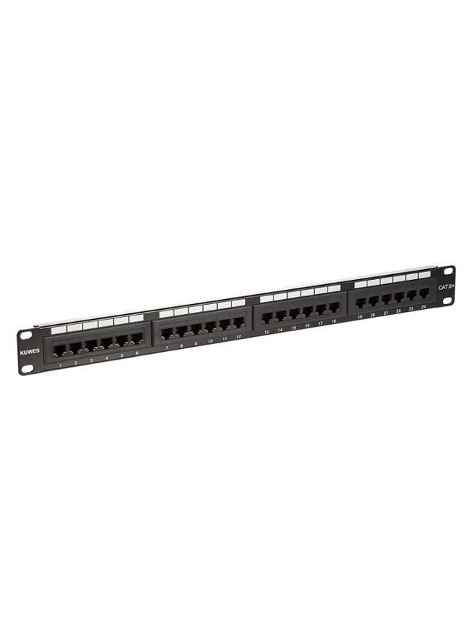 Kuwes 24-Port Cat6 Patch Panel Black  - Image 2