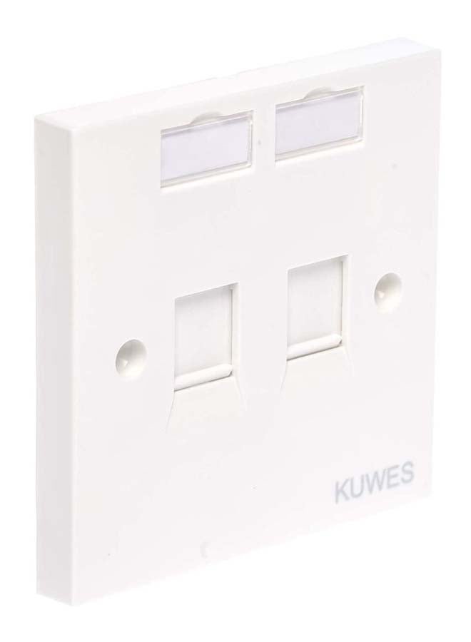 Kuwes Dual Face Plate White - Image 1