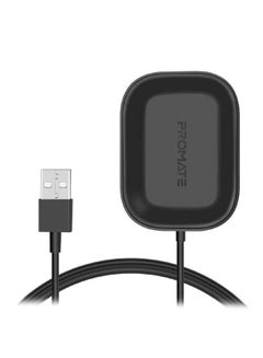 PROMATE Powerful 5W Wireless Charging Dock with Anti-Slip Surface Design and Over-Charging Protection For AirPods and AirPods Pro, AuraPod-1 Black  - Image 1