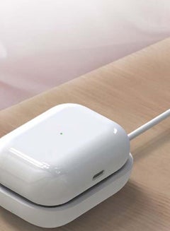 PROMATE Wireless Charger For AirPods, Powerful 5W Wireless Charging Dock with Anti-Slip Surface Design and Over-Charging Protection For AirPods and AirPods Pro, AuraPod-1 White  - Image 2