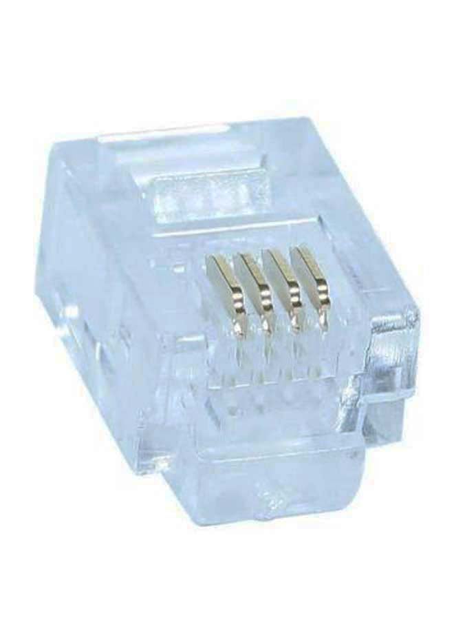 Kuwes 4-Pin Connector Clear/Gold - Image 1