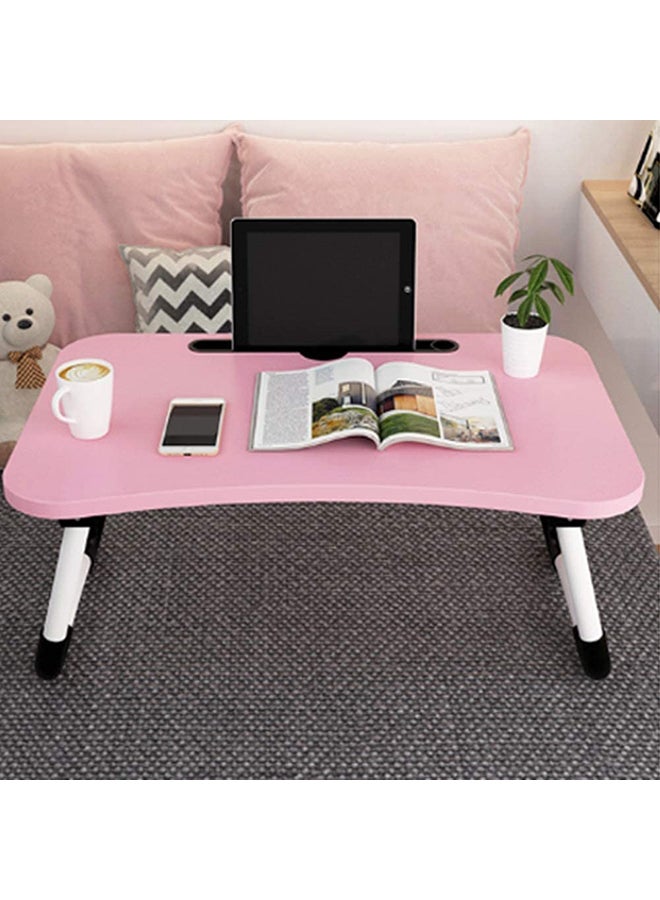 طاولة مكتب قابلة للطي تستخدم في وضعية الاستلقاء وردي/ أسود/ أبيض - Image 3