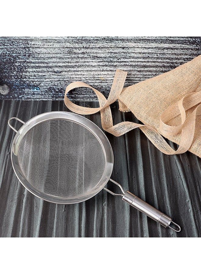 Royalford - Stainless Steel Strainer 20Cm Dishwasher Safe 39X20Cm Silver Silver 20cm - Image 1