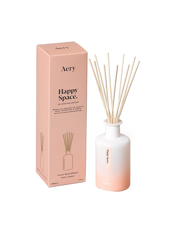 Aery Living Happy Space 200ml Diffuser Multicolour 6.7 x 26 x 6.7centimeter  - Image 1