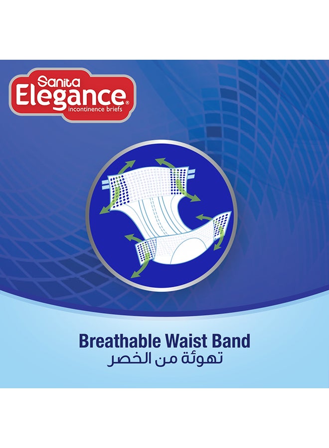 سانيتا اليجانس حفاضات للبالغين بمقاس كبير ليلي من 10 حفاضات - Image 4