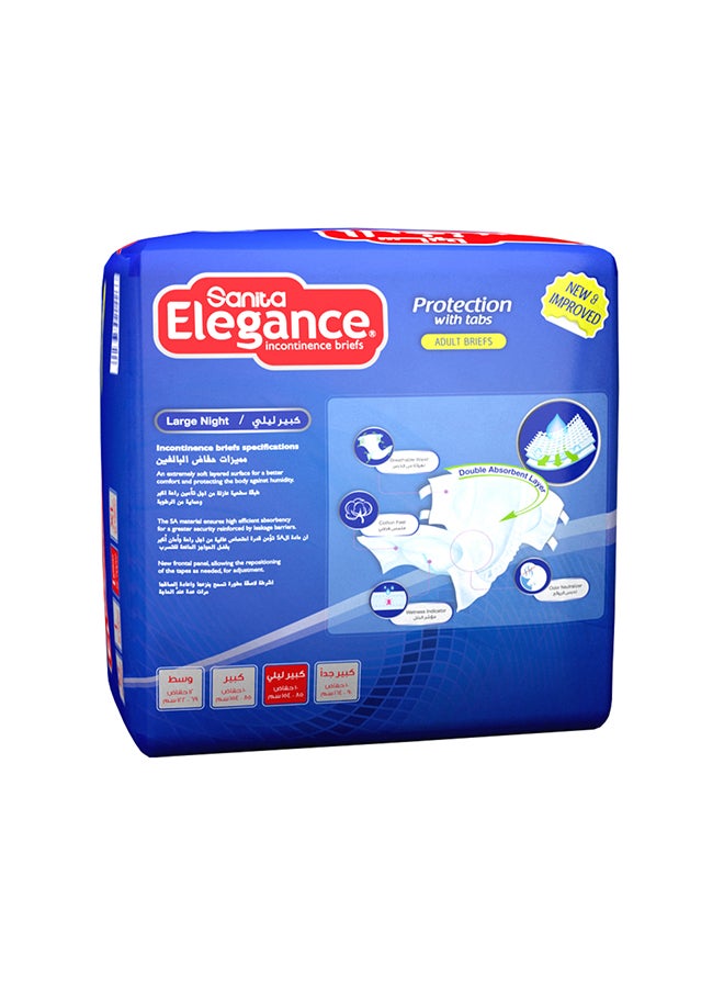 سانيتا اليجانس حفاضات للبالغين بمقاس كبير ليلي من 10 حفاضات - Image 2