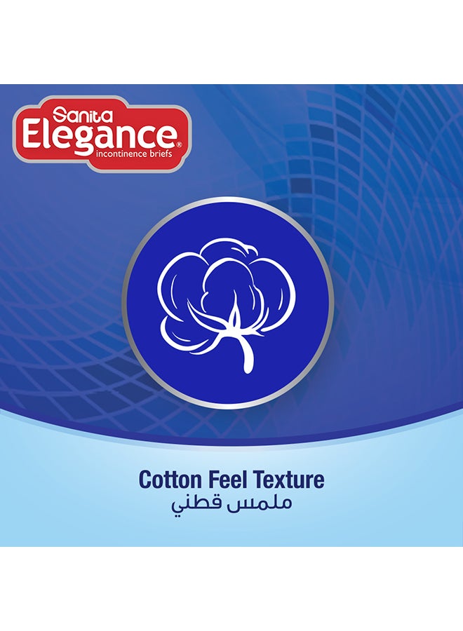 سانيتا اليجانس حفاضات للبالغين بمقاس كبير ليلي من 10 حفاضات - Image 5