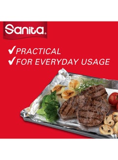 Sanita Aluminum Foil Eco Pack 45cm Silver 450x85mm  - Image 3