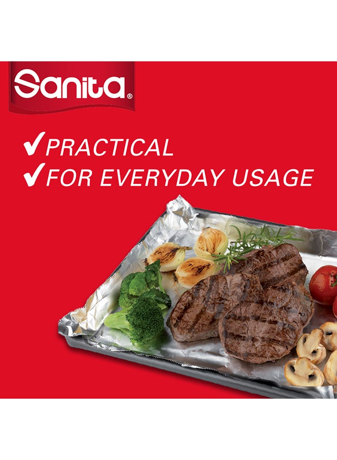 Sanita Aluminum Foil Eco Pack 45cm Silver 450x85mm  - Image 3