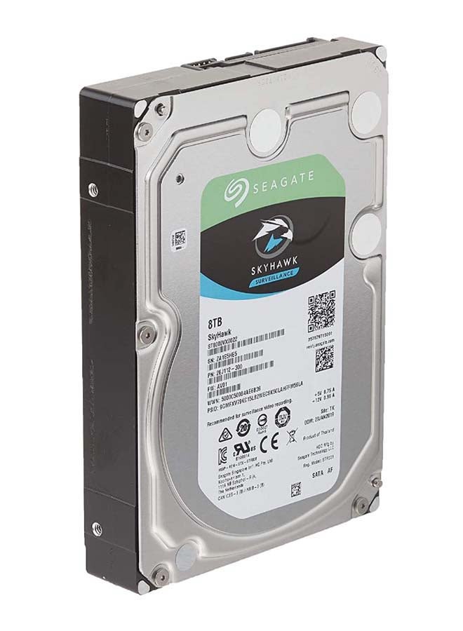 Seagate 8TB SkyHawk AI SATA III 3.5" Internal Surveillance HDD, 7200 rpm Speed, 256MB Cache, Up to 210 MB/s Sustained Transfer Rates, 1 Million Hours MTBF, 24/7 Surveillance | ST8000VX004 8 TB - Image 2