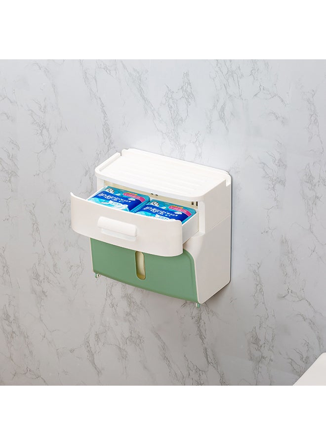 Multi Function Tissue Holder White/Green - Image 2