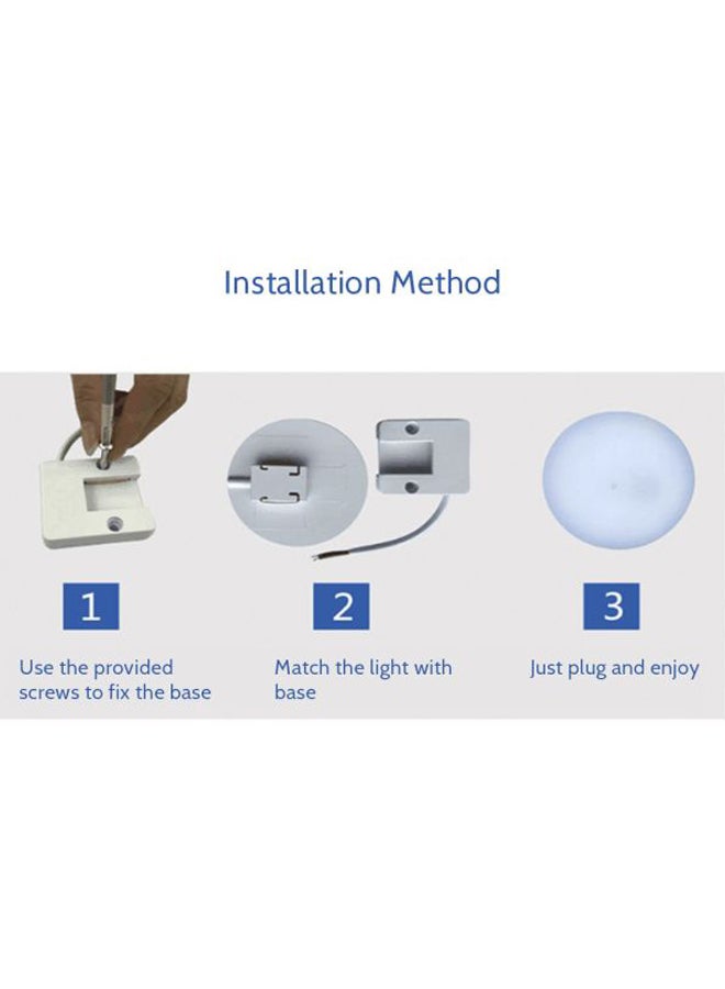 48-LED Circular UFO Ceiling Light White - Image 4