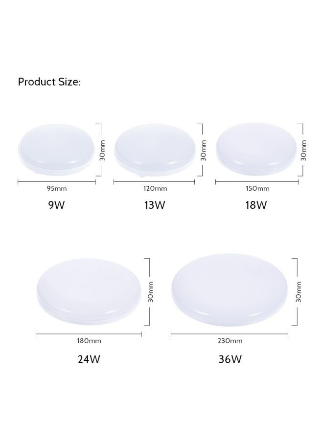 48-LED Circular UFO Ceiling Light Warm White - Image 3