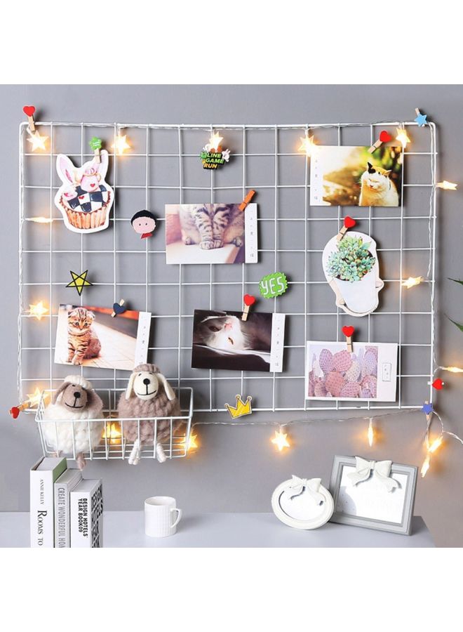 Decorative Wall Hanging Iron Frame Clip Black 40x40x3cm  - Image 2