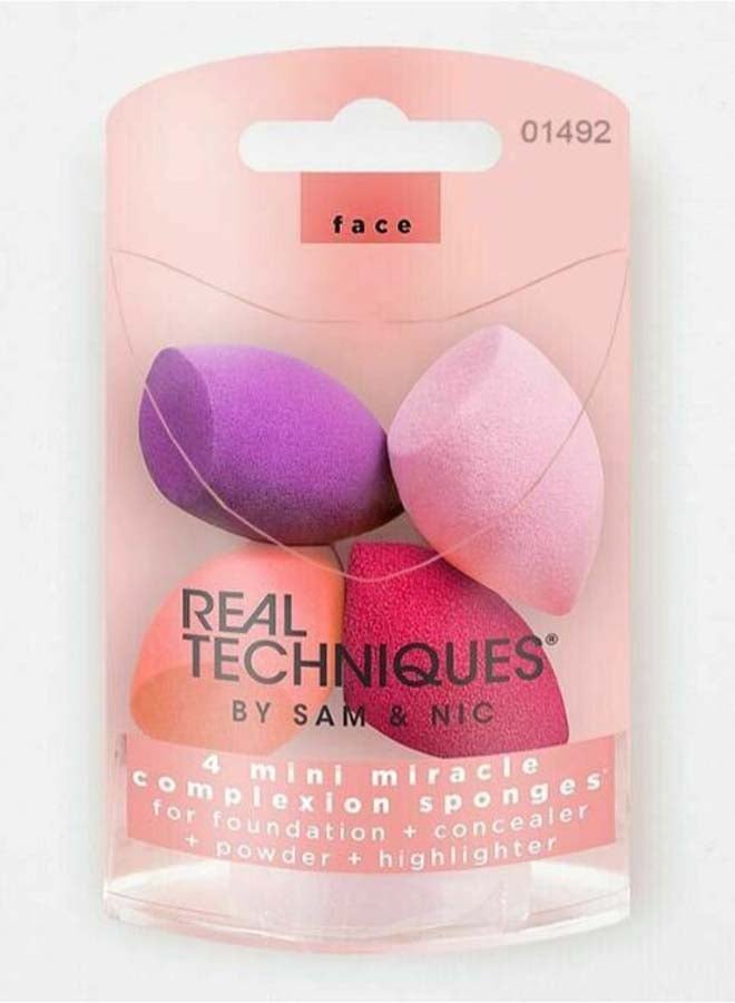 REAL TECHNIQUES - 4-Piece Mini Miracle Complexion Sponge Set Multicolour - Image 1