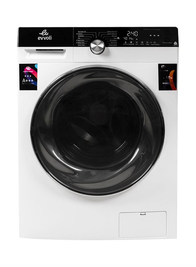 evvoli - 10 KG 1500 RPM Front Load Washing Machine With DRYER 1900 W EVWM-FCOM-10/715W White - Image 1