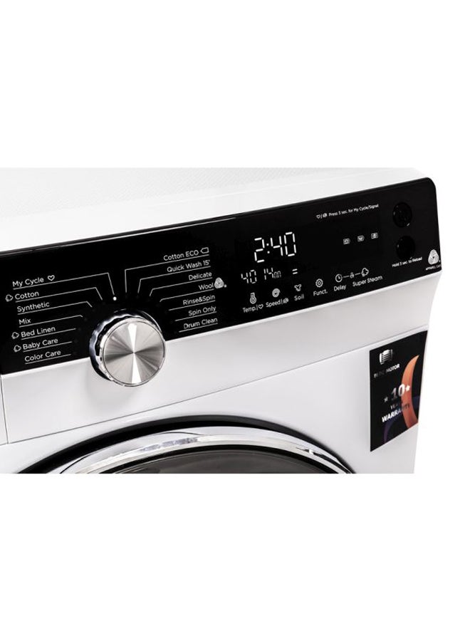 evvoli - 10 KG 1500 RPM Front Load Washing Machine With DRYER 1900 W EVWM-FCOM-10/715W White - Image 1