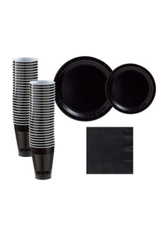 ThePartyPopper 40-Piece Disposable Party Tableware Set Small Plates (8x7), Large Plates (8x9)inch  - Image 1