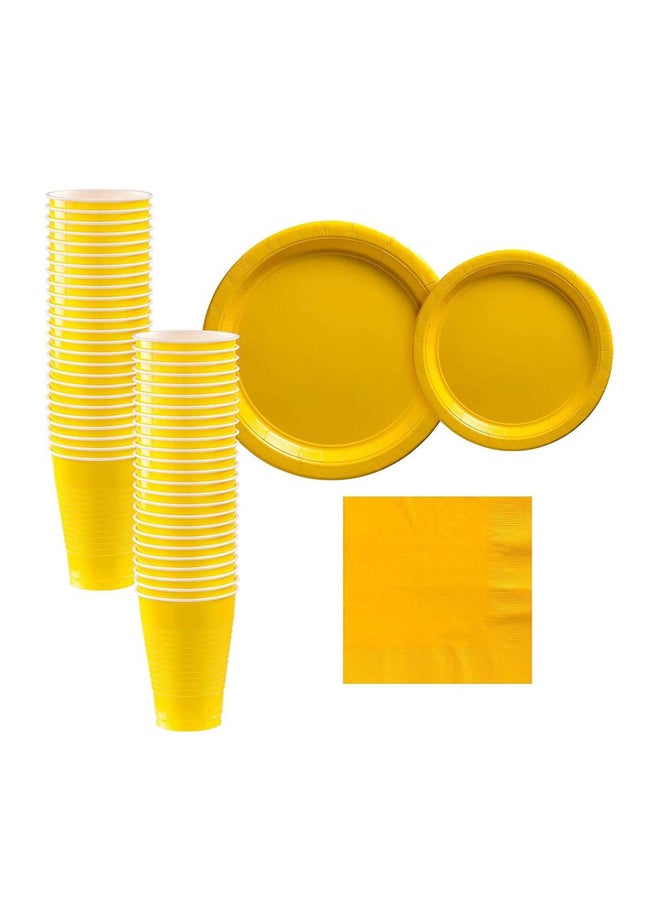 ذا بارتي بوبير طقم أدوات مائدة للحفلات، يُستخدم مرة واحدة، ويتكون من 40 قطعة Small Plates (8x7), Large Plates (8x9)بوصة - Image 1