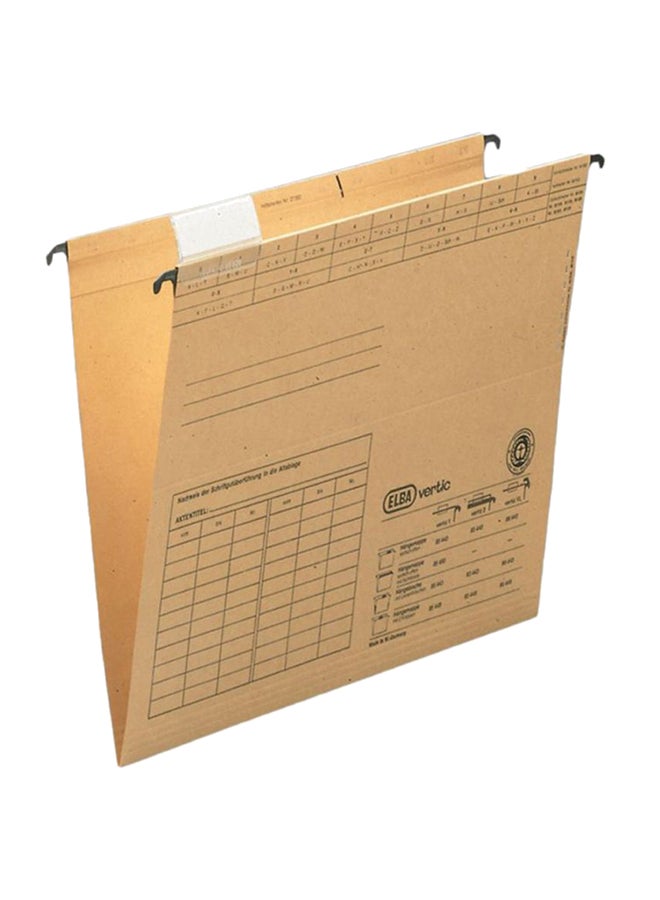 ELBA A4 Vertical Hanging File Brown