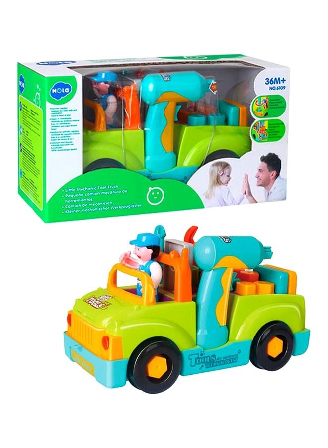 HOLA Little Mechanic Tool Truck Toy 6109 Multicolour - Image 2