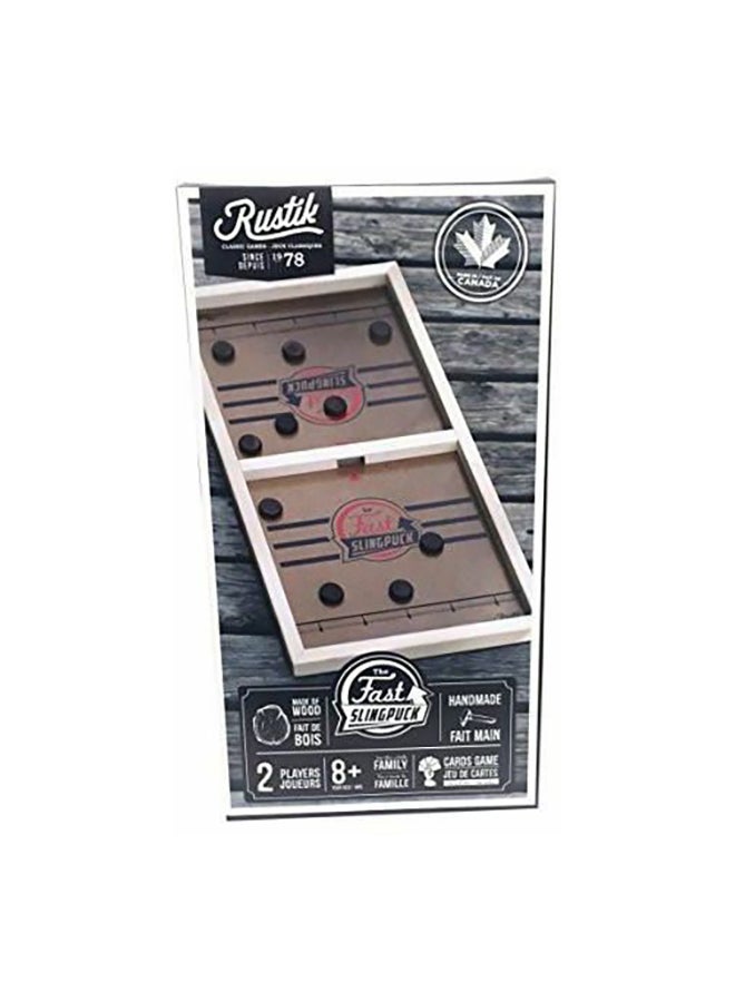 Rustik 13-Piece Fast Sling Puck Strategy Board Game Set  - Image 1