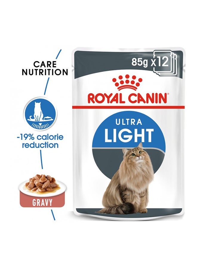 ROYAL CANIN Feline Care Nutrition Light Weight Wet Food Pouches 85g Pack Of 12  - Image 2
