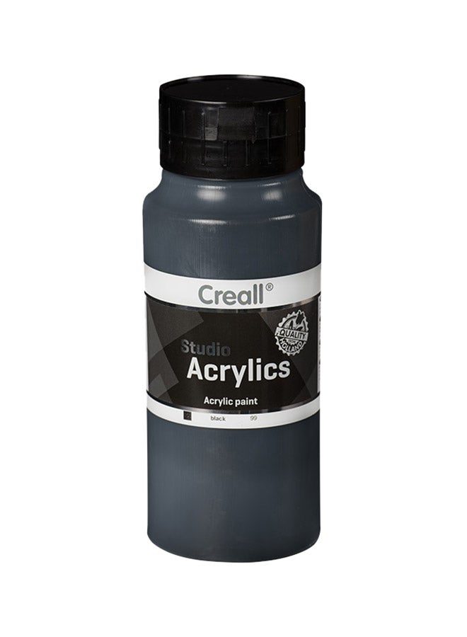 Creall Studio Acrylic Paint 1000ml Black 99 - Image 1