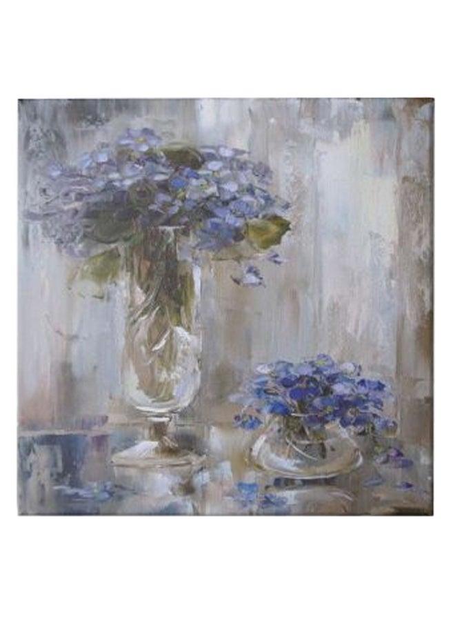 Roses Animation Hidden Frame Canvas Wall Painting Multicolour 50 x 50cm - Image 1