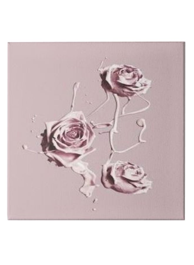 Roses Animation Hidden Frame Canvas Wall Painting Pink 50 x 50cm  - Image 1