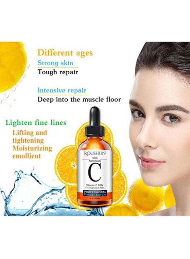 ROUSHUN - Skin Naturals Vitamin C 20 Percent E And Hyaluronic Acid Face Serum 30ml - Image 1