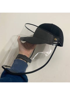 سابو غطاء واقِِ للوجه قابل للتعديل، مضاد لرذاذ اللعاب، ومضاد للأتربة أسود 26x24x1سنتيغرام  - Image 5