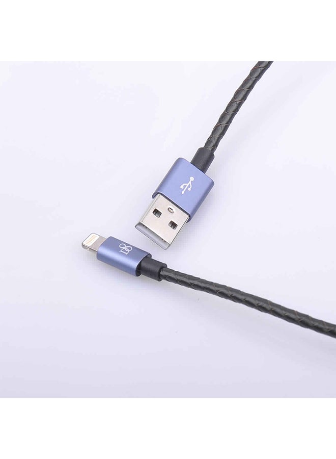 D8 USB Data Transfer Cable For Apple iPhones Black/Blue/Silver  - Image 5