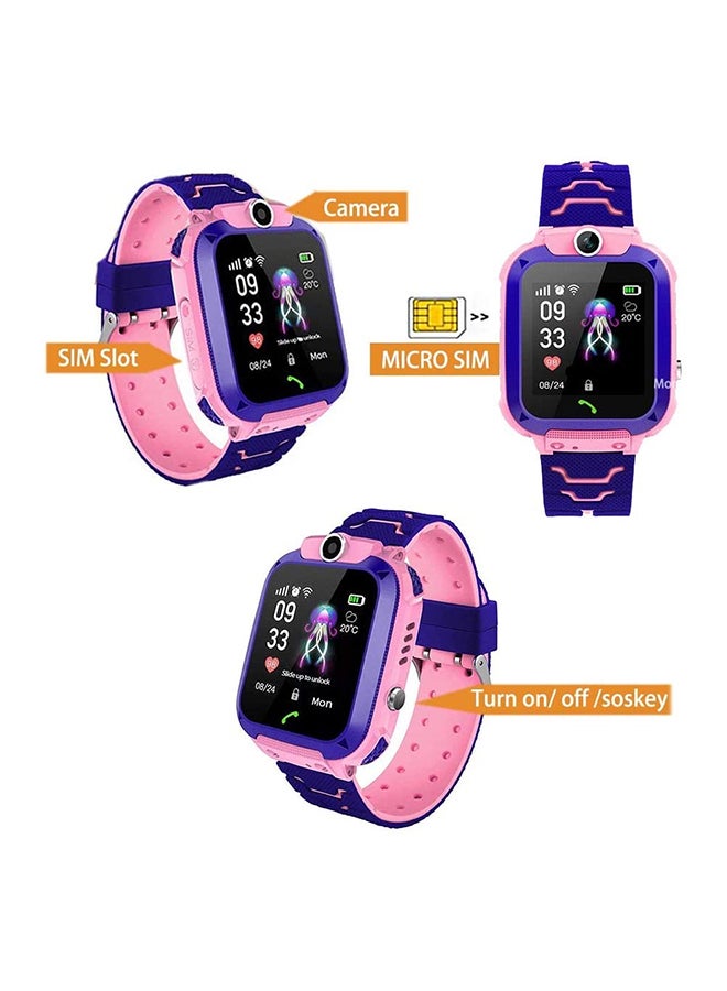 Anti-Lost Alarm Touch Screen Smartwatch Pink/Blue  - Image 3