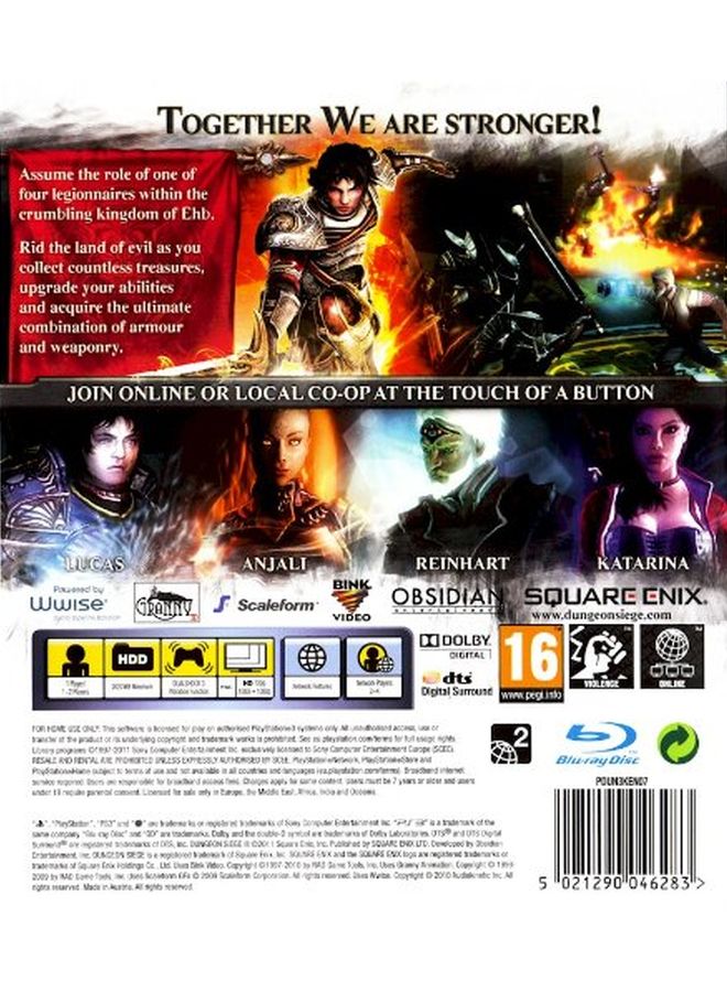 سكوير انيكس لعبة Dungeon Siege III (النسخة العالمية) - الأكشن والتصويب - بلاي ستيشن 3 (PS3)  - Image 2