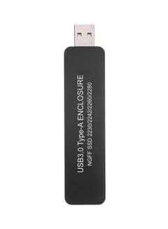 ماركة غير محددة حافظة محرك أقراص SSD بمنفذ USB3.0 Type-A NGFF(M.2) أسود/فضي  - Image 1