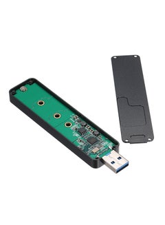 ماركة غير محددة حافظة محرك أقراص SSD بمنفذ USB3.0 Type-A NGFF(M.2) أسود/فضي  - Image 2