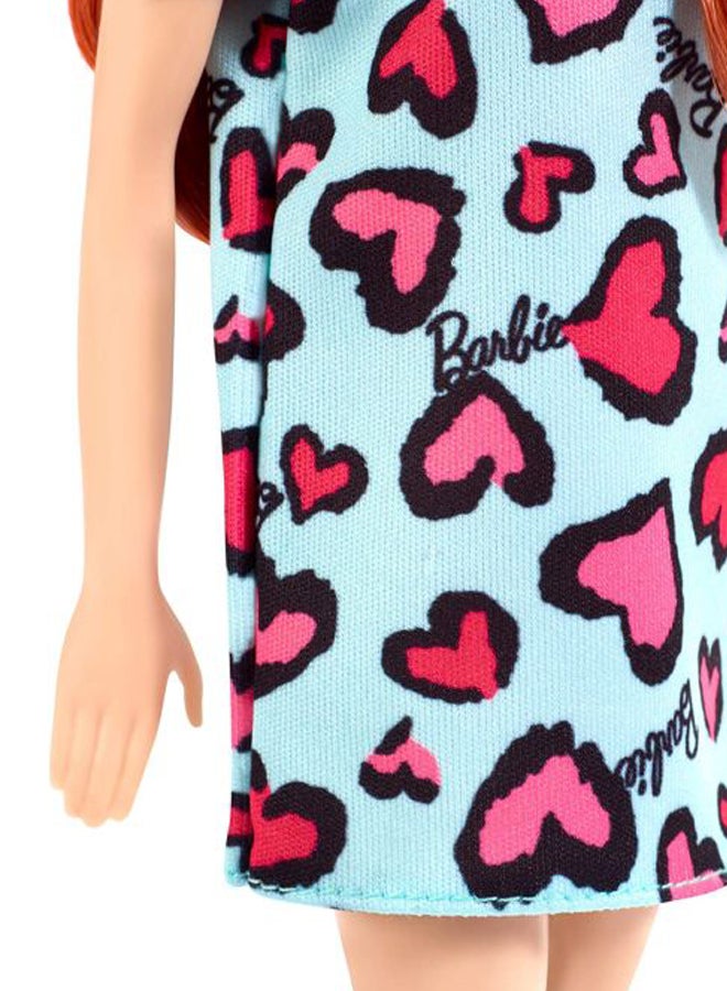 Barbie - Blonde Doll With Pink Heart-Printed Dress And Shoes ‎3.81 x 8.26 x 29.21cm - Image 1