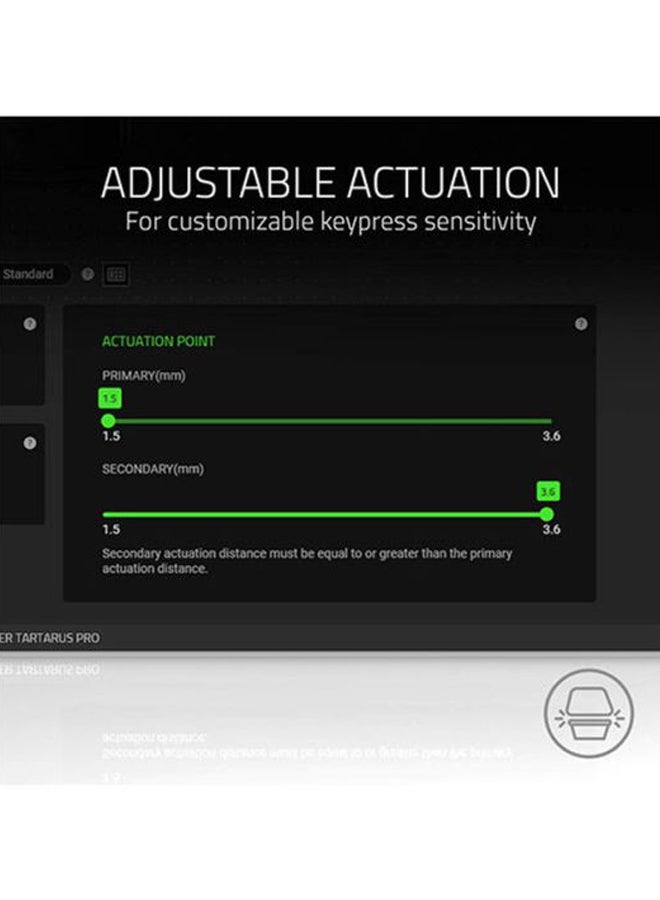 RAZER - Razer Tartarus Pro Gaming Keypad: Analog-Optical Key Switches - 32 Programmable Keys Customizable Chroma RGB Lighting Macros Variable Press Pressure Sensitivity Mercury White Mercury - Image 1