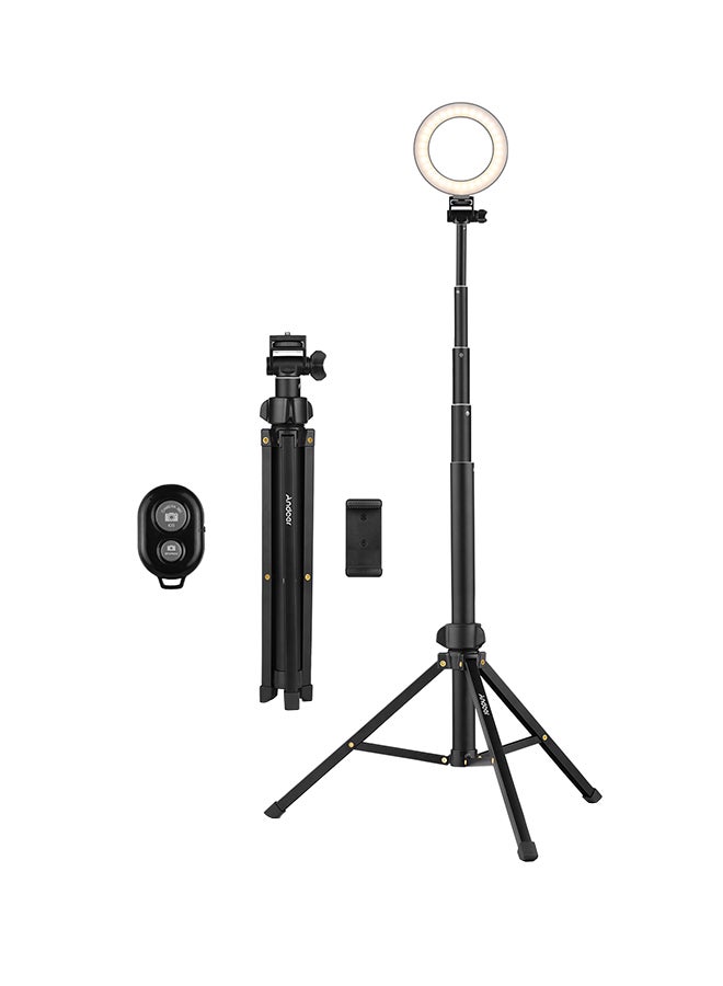 ANDOER 2-In-1 Tripod Stand Set Black  - Image 3
