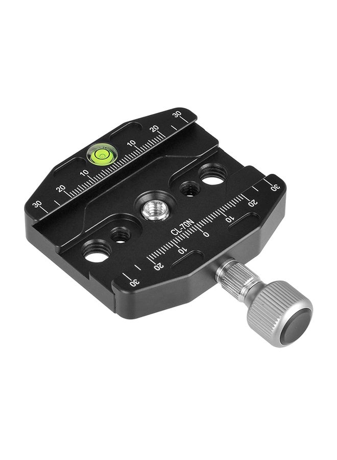 docooler CL-70N Aluminum Alloy QR Plate Clamp Black - Image 1